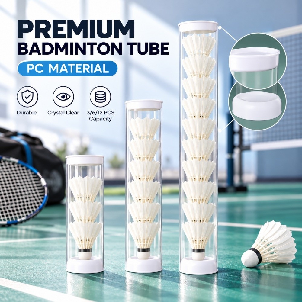 Badminton Shuttlecock - Acrylic Badminton Ball Holder Transparent Lightweight