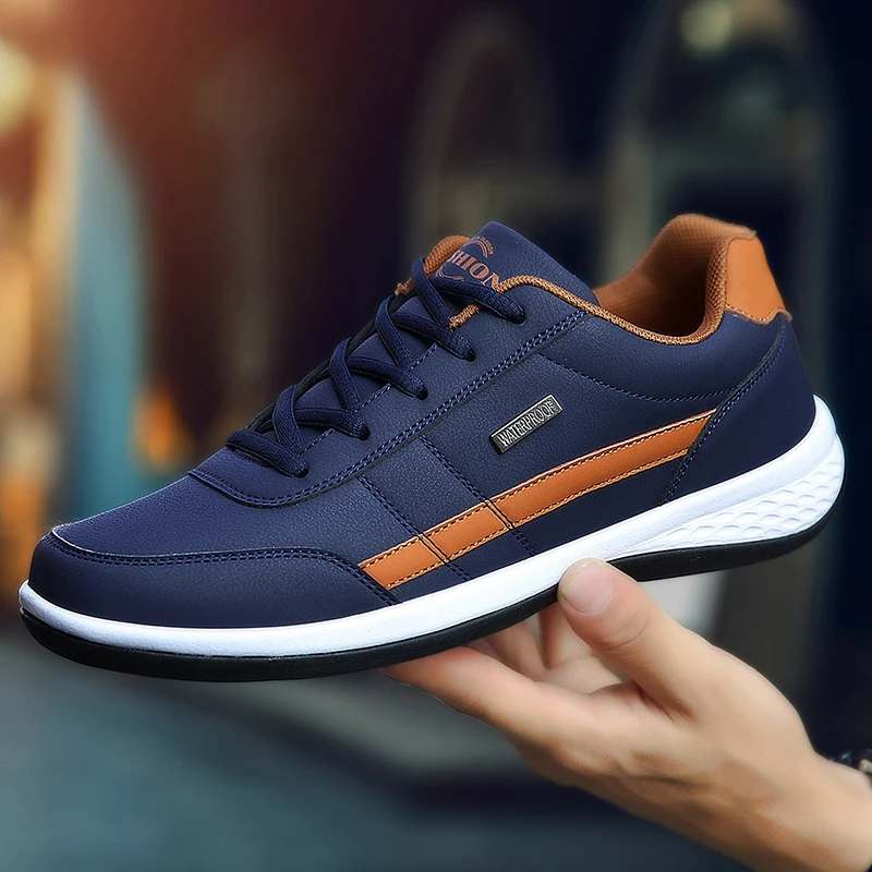 Leather PU Men's Shoes Sneaker - огляд і ціна Badminton Shoes Men